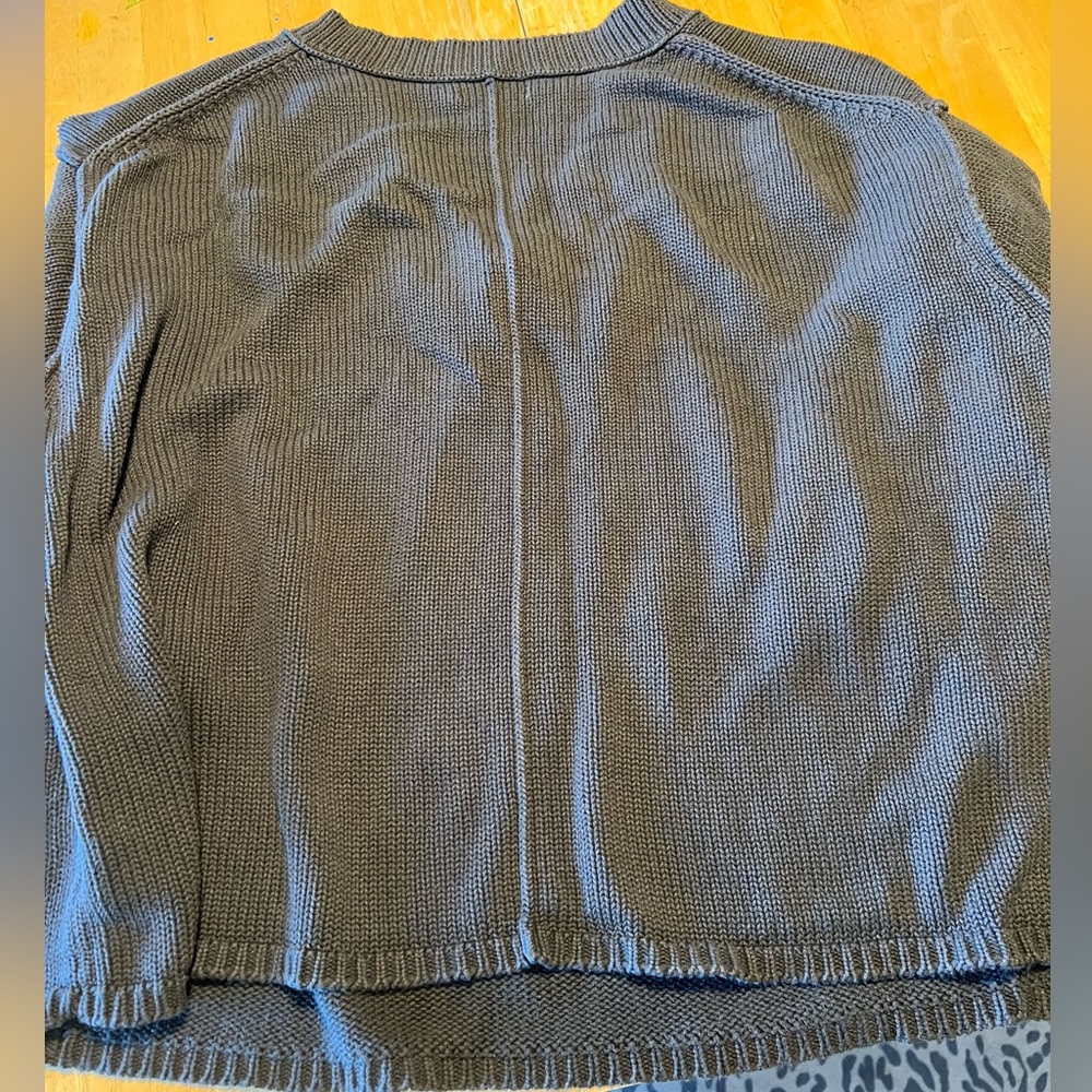 American Eagle Black Pullover Sweater Oversized - image 3